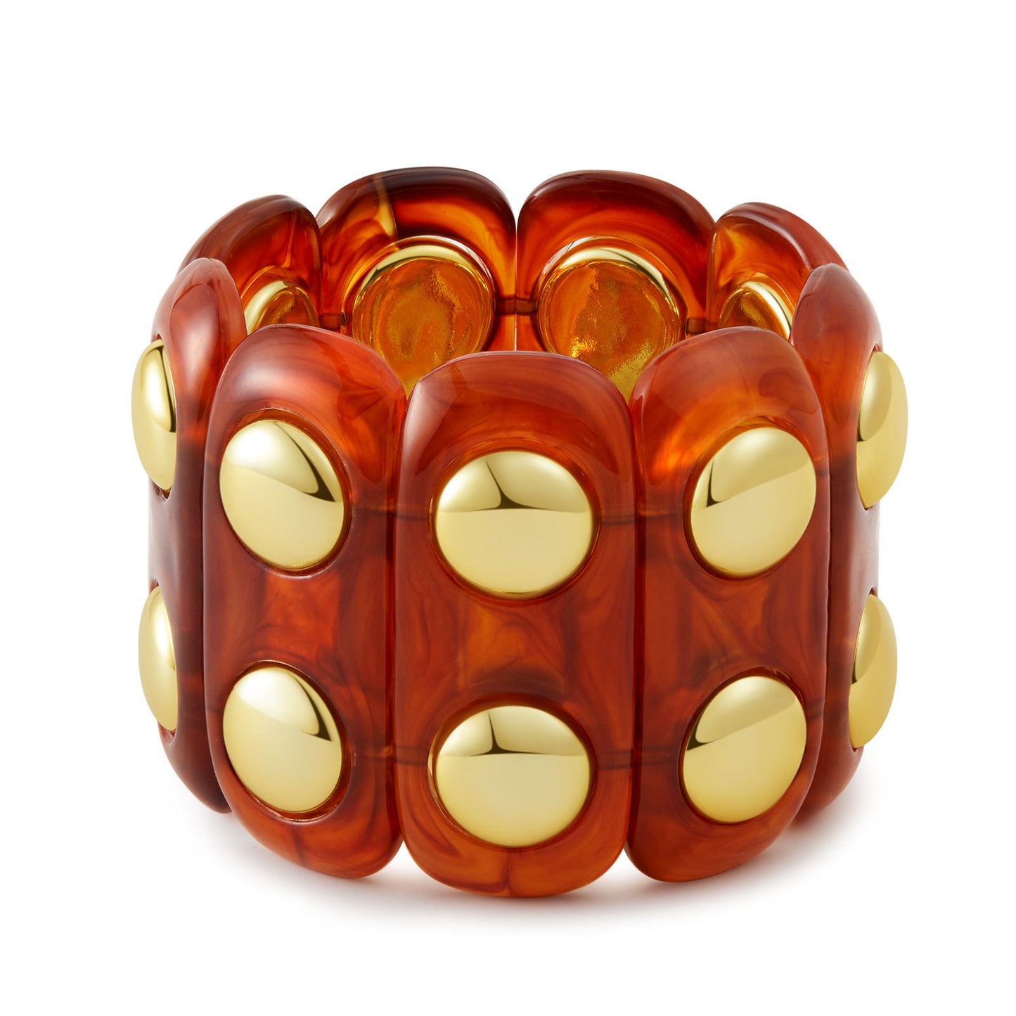 Retro-chic Acrylic Soft-Punk Chunky Bangle