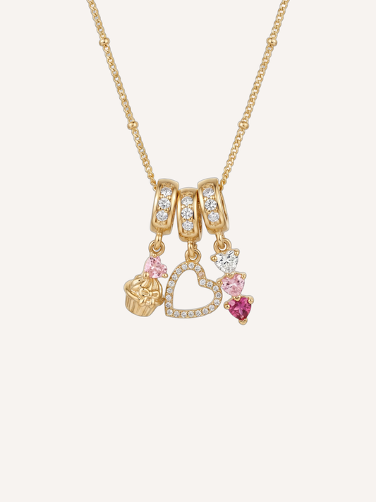 Dainty Charms Necklace Set - "Short 'n Sweet"