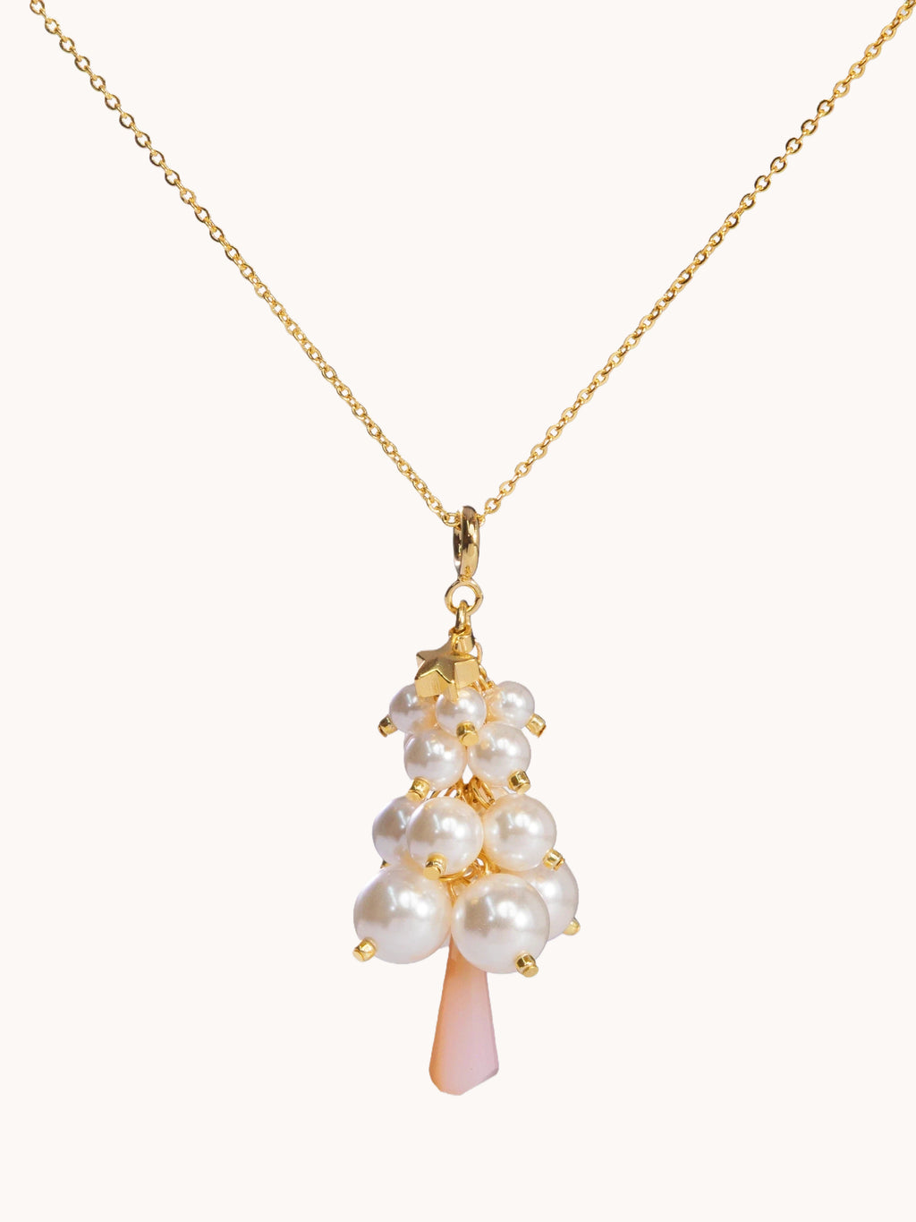 The Pearl Tree Charm Necklace