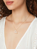 Pearl Balloon Dog Charm Necklace