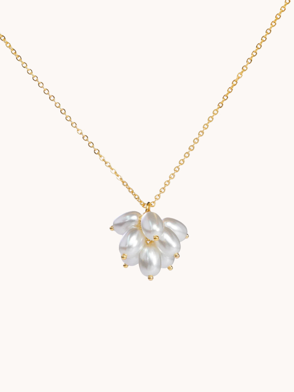 Pearly Grapes Charm Necklace