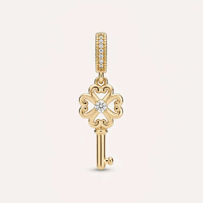 Key to Luck Charm