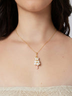 The Pearl Tree Charm Necklace