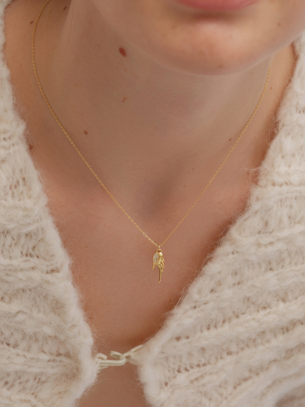 Fallen Angel Charm Necklace