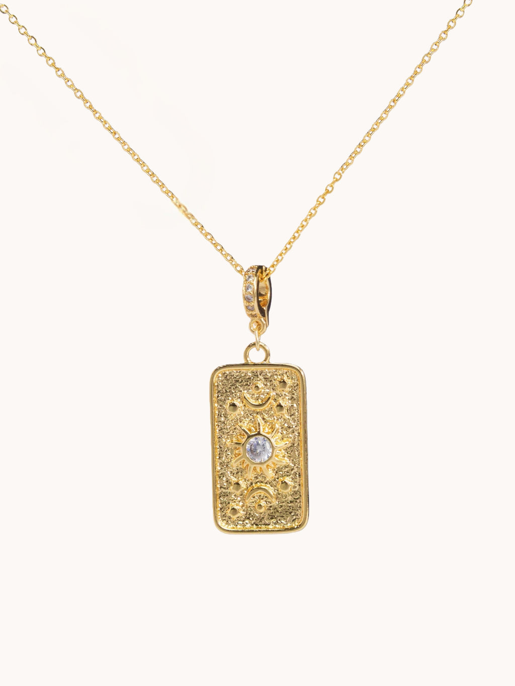 The Sun Tarot Charm Necklace