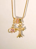 MLC Design Custom Charms Necklace: Gothic & Heart