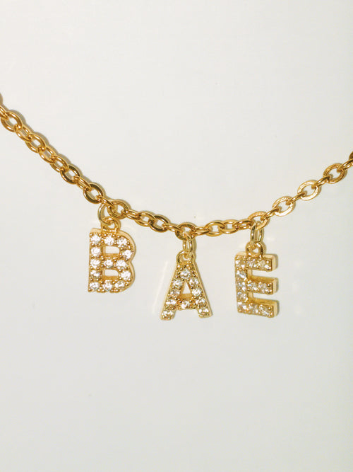 *you design* - Dainty Letters Necklace