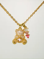 MLC Design Custom Charms Necklace: Shiny Bear Love