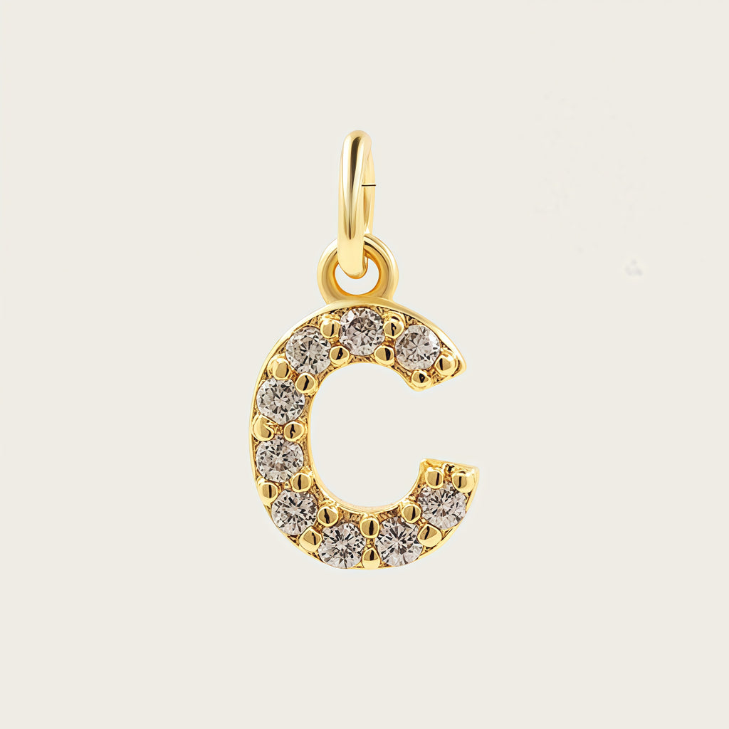 18K Gold Plated MINI Initials Charm