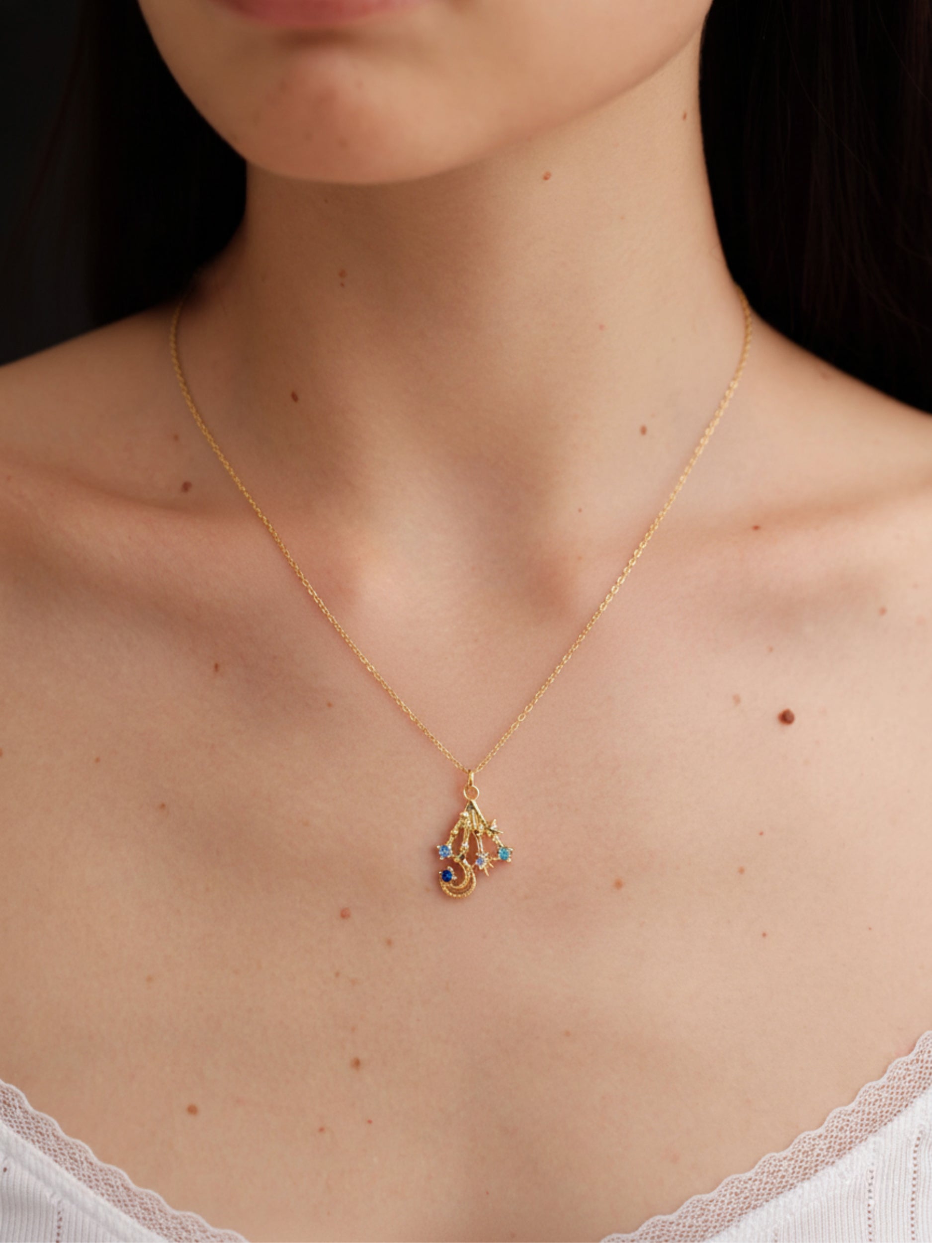 Celestial Comet Charm Necklace