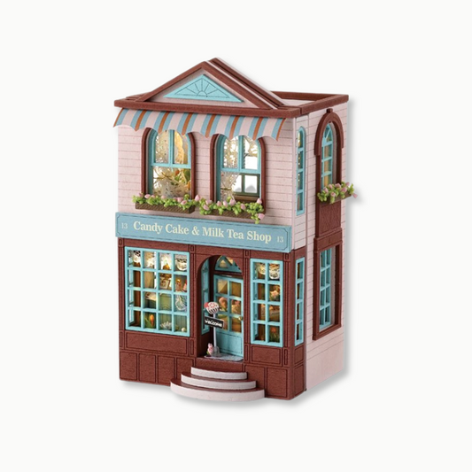 Flip Cottage-Candy Cake & Milk Tea Shop DIY Craft Kit