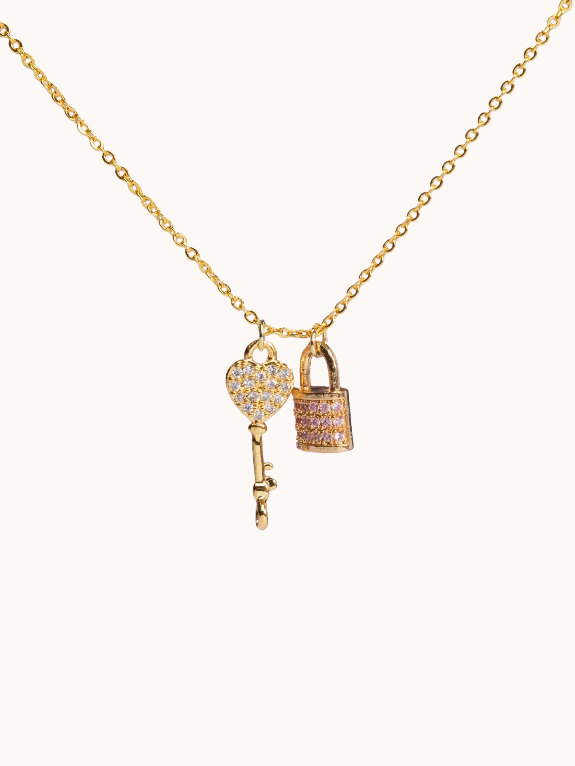 The Key To Love Charms Necklace