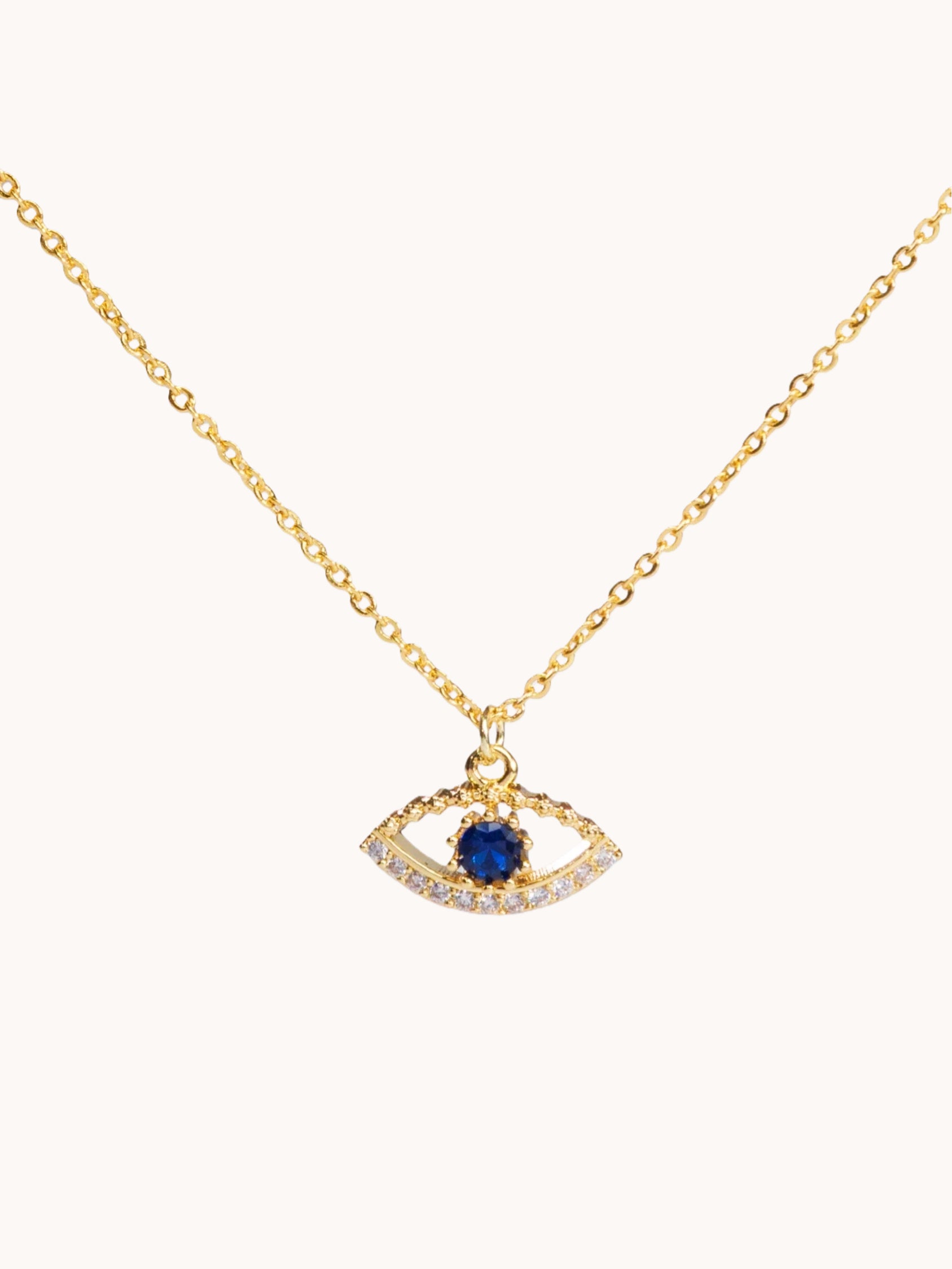 Shiny Evil Eye Charm Necklace