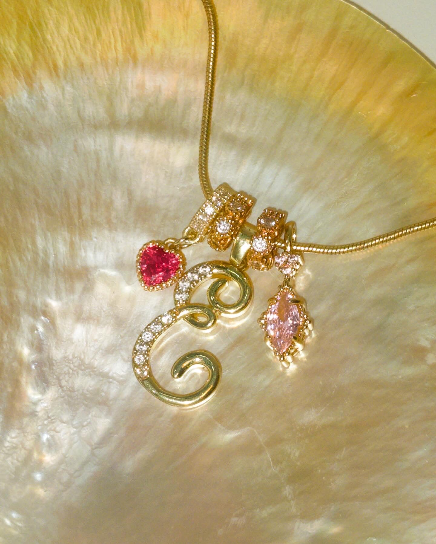 MLC Design Custom Initial Necklace: Lollipop Crush