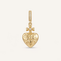 Ribbon Heart Charm