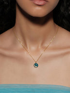 Moonlit Night Blues Charm Necklace