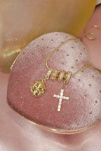 MLC Design Custom Charms Necklace: Carousel & Cross