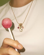 MLC Design Custom Initial Necklace: Lollipop Crush