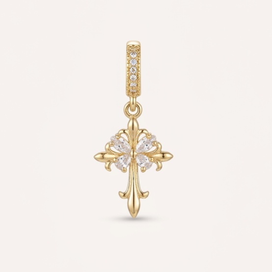 Grace Cross Charm