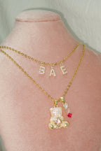 MLC Design Custom Charms Necklace: Shiny Bear Love