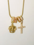 MLC Design Custom Charms Necklace: Carousel & Cross