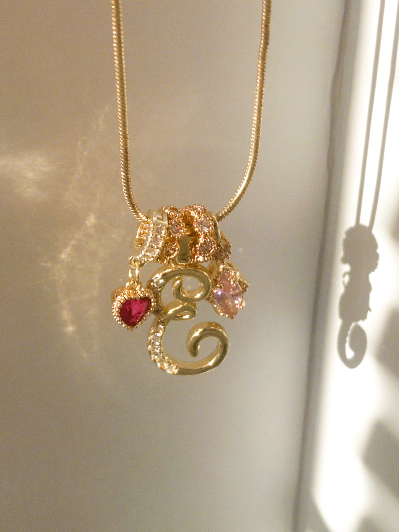 MLC Design Custom Initial Necklace: Lollipop Crush