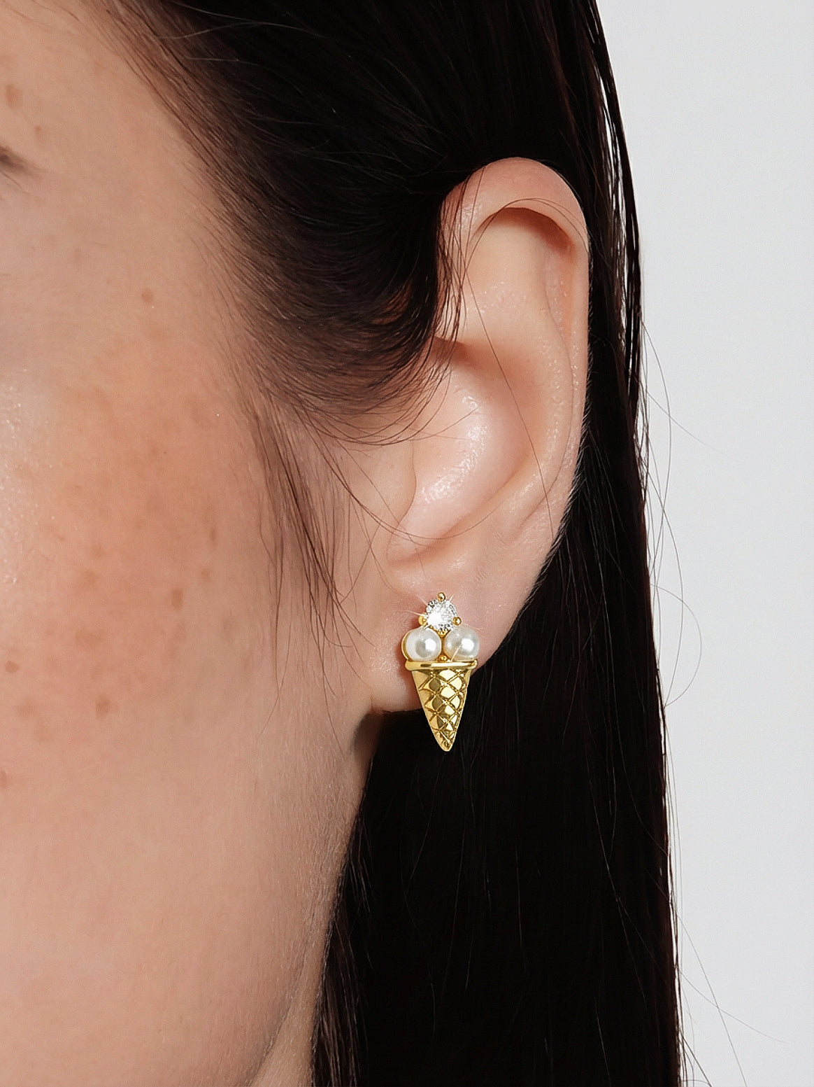 Ice Cream Cones Ear Studs