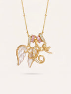 Charlotte Initial Necklace Set - "Angel in Person"
