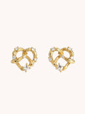 Sparking Pretzel Ear Studs