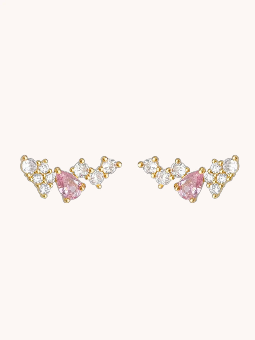 Pink Galaxy Ear Studs