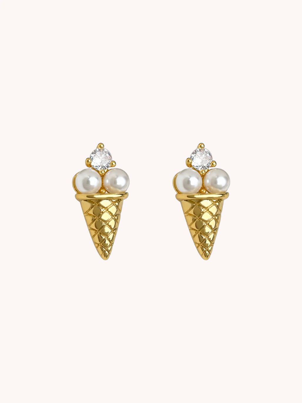 Ice Cream Cones Ear Studs