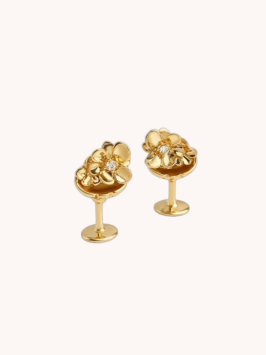 Floral Martinis Ear Studs