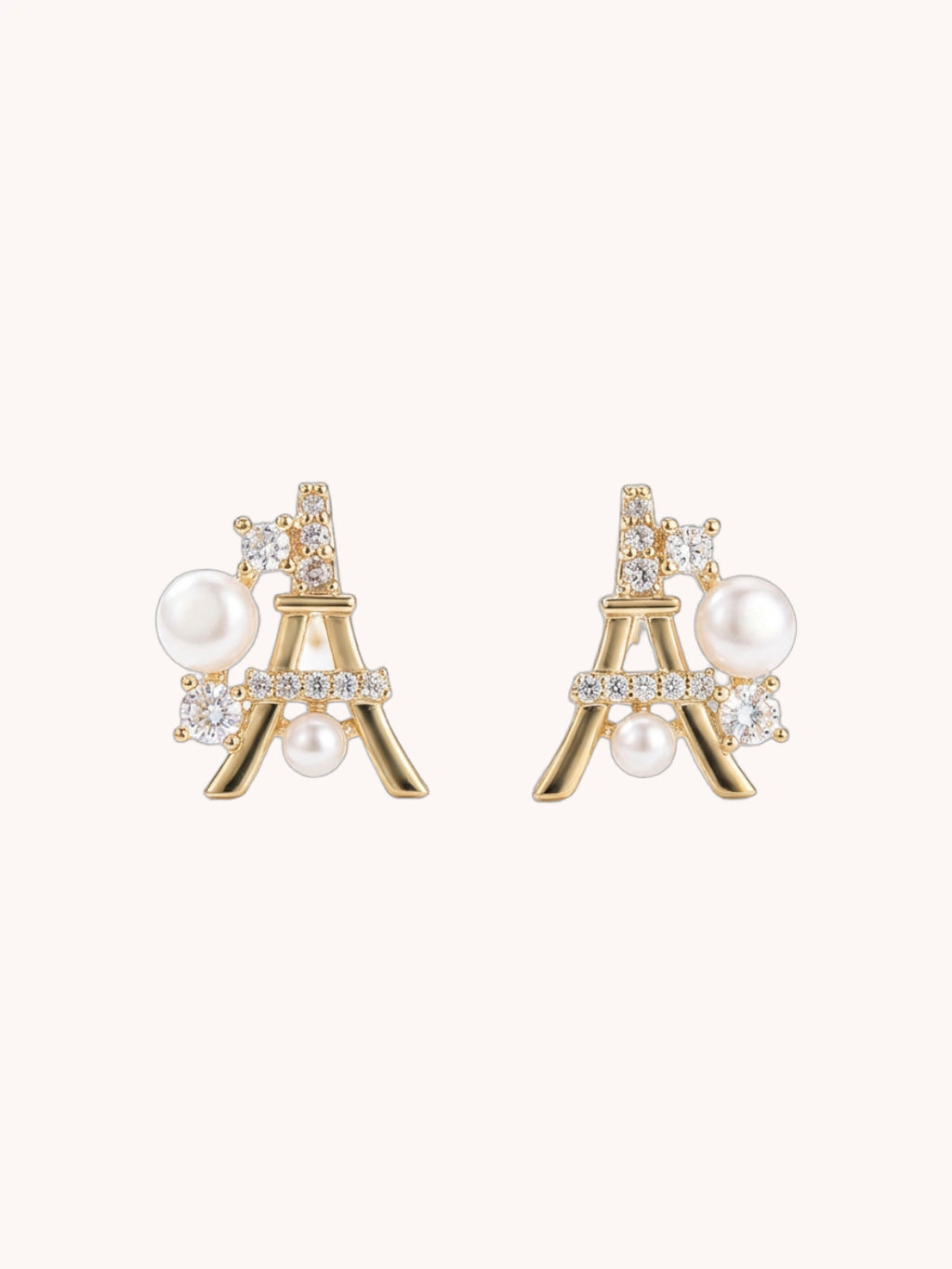 Petite Eiffel Tower Ear Studs