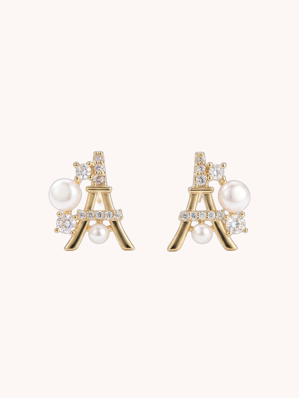 Petite Eiffel Tower Ear Studs