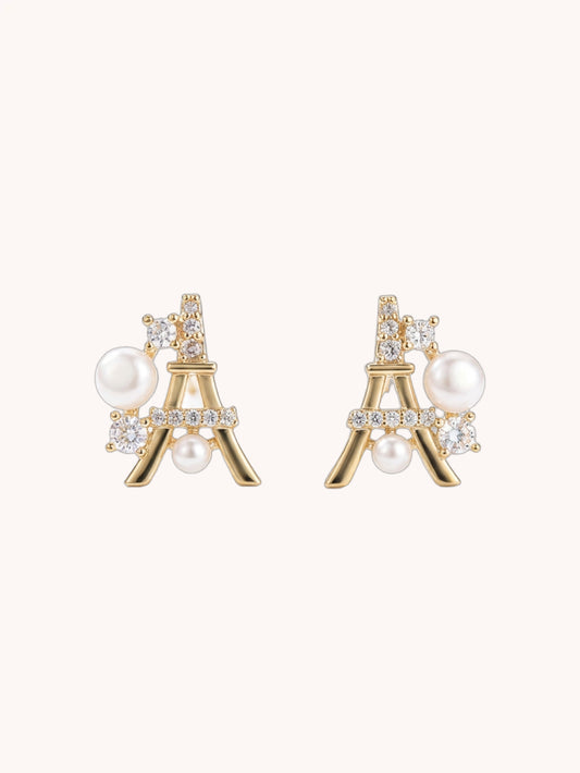 Petite Eiffel Tower Ear Studs