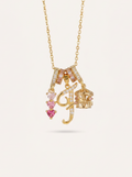 Charlotte Initial Necklace Set - "Merry-go-round"