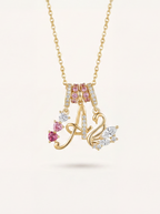 Charlotte Initial Necklace Set - "Little Ballerina"