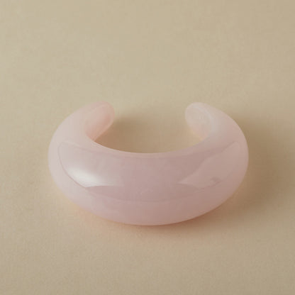 Retro-chic Pastel Color Acrylic Chunky Bangle