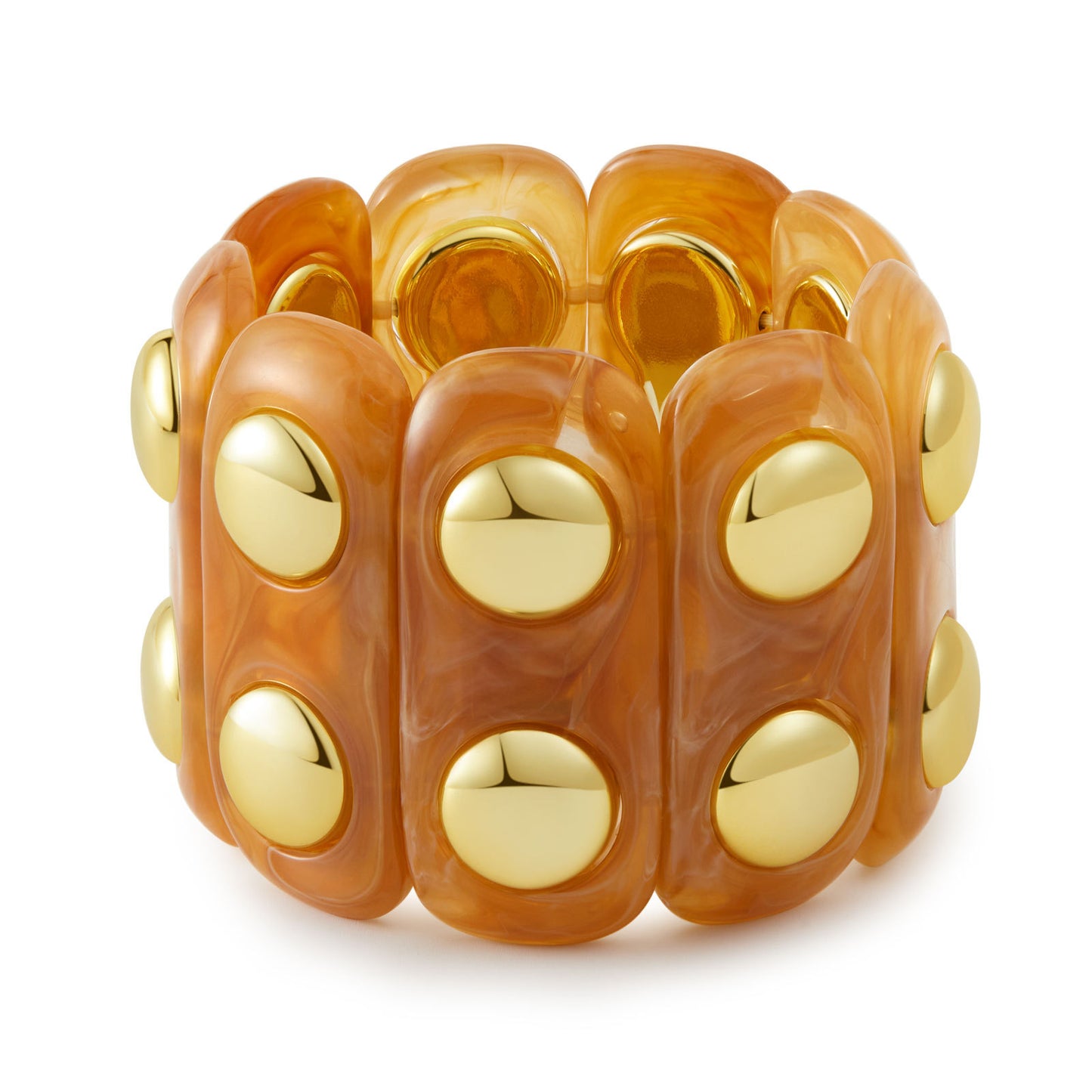 Retro-chic Acrylic Soft-Punk Chunky Bangle