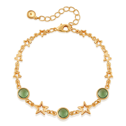 Energy Stones & Stars Layer Bracelet