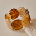 レトロシックなパステルカラーアクリルチャンキーバングル