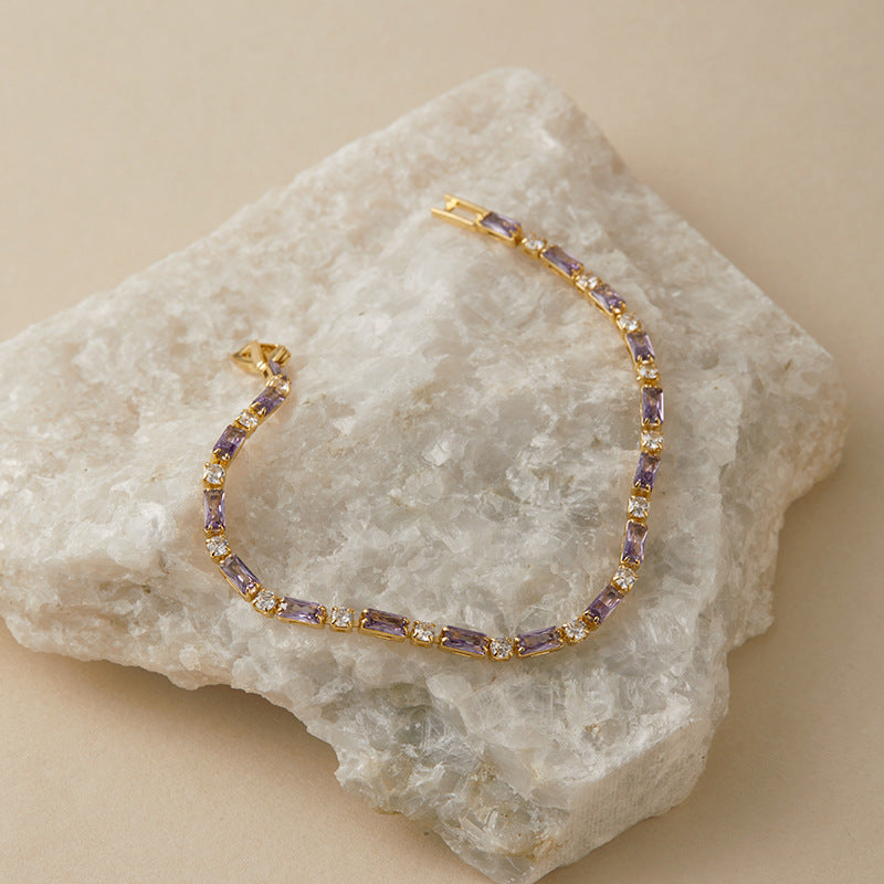 Pastel Color Tennis Bracelet