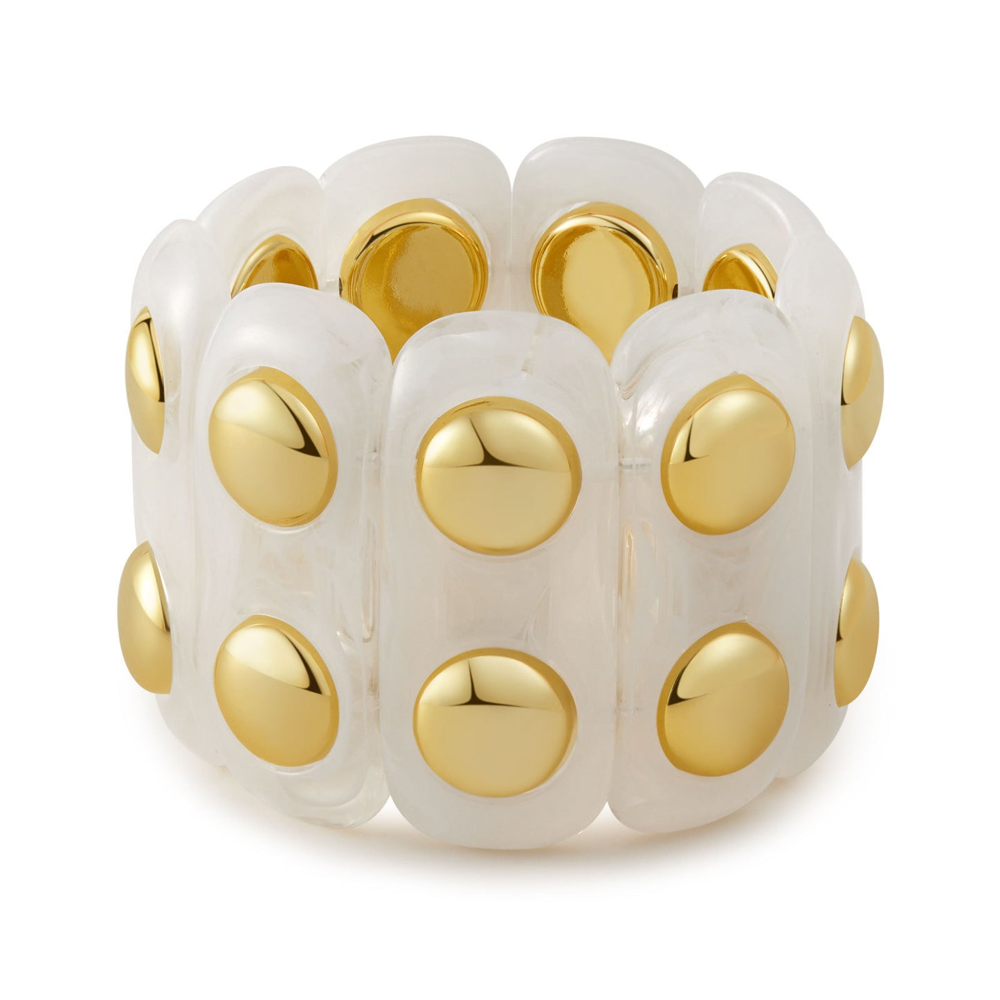 Retro-chic Acrylic Soft-Punk Chunky Bangle