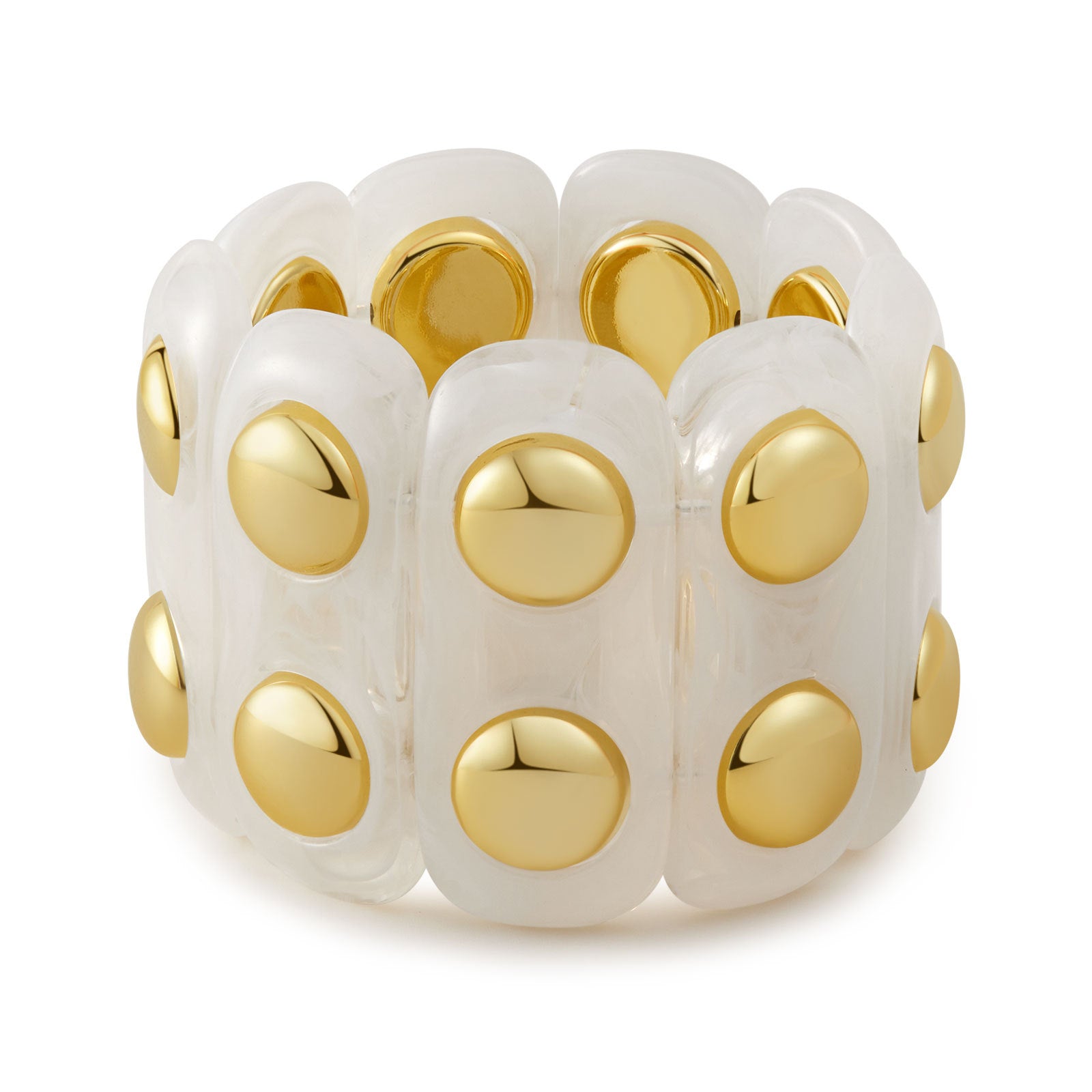 Retro-chic Acrylic Soft-Punk Chunky Bangle
