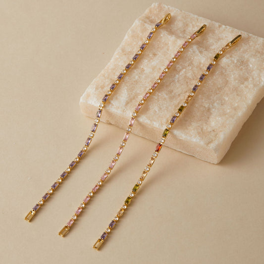 Pastel Color Tennis Bracelet