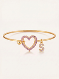 Lover Girl Initial Bangle
