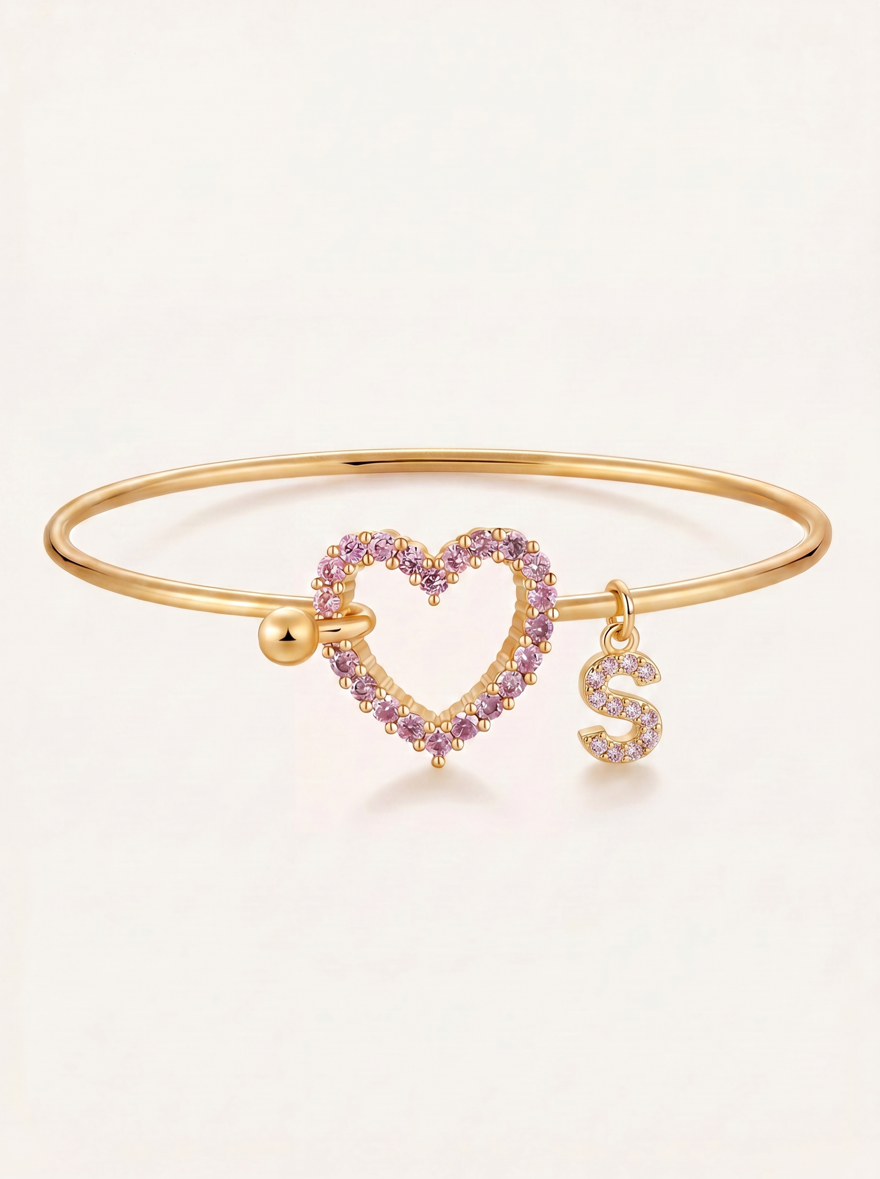 Lover Girl Initial Bangle