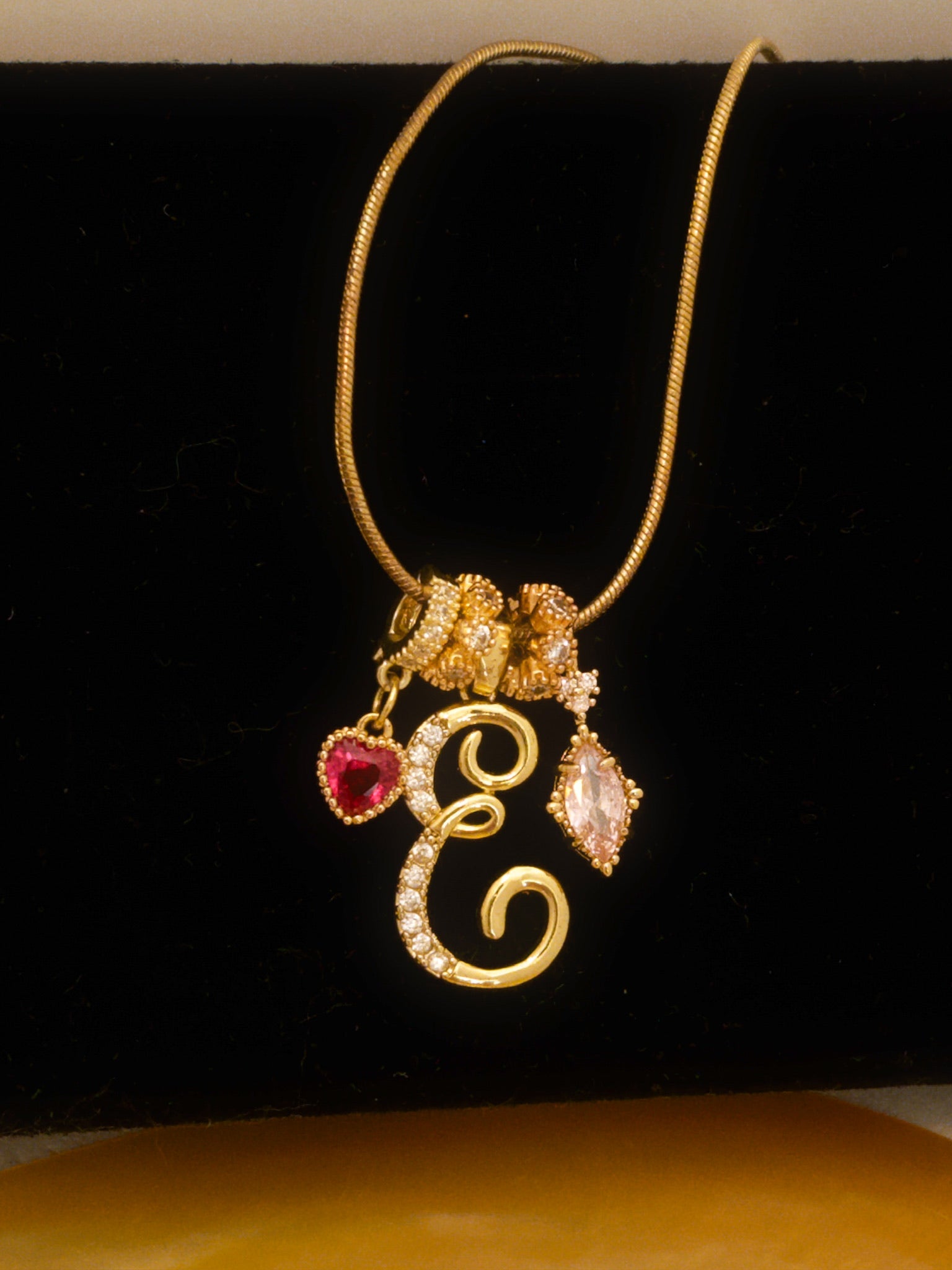 MLC Design Custom Initial Necklace: Lollipop Crush